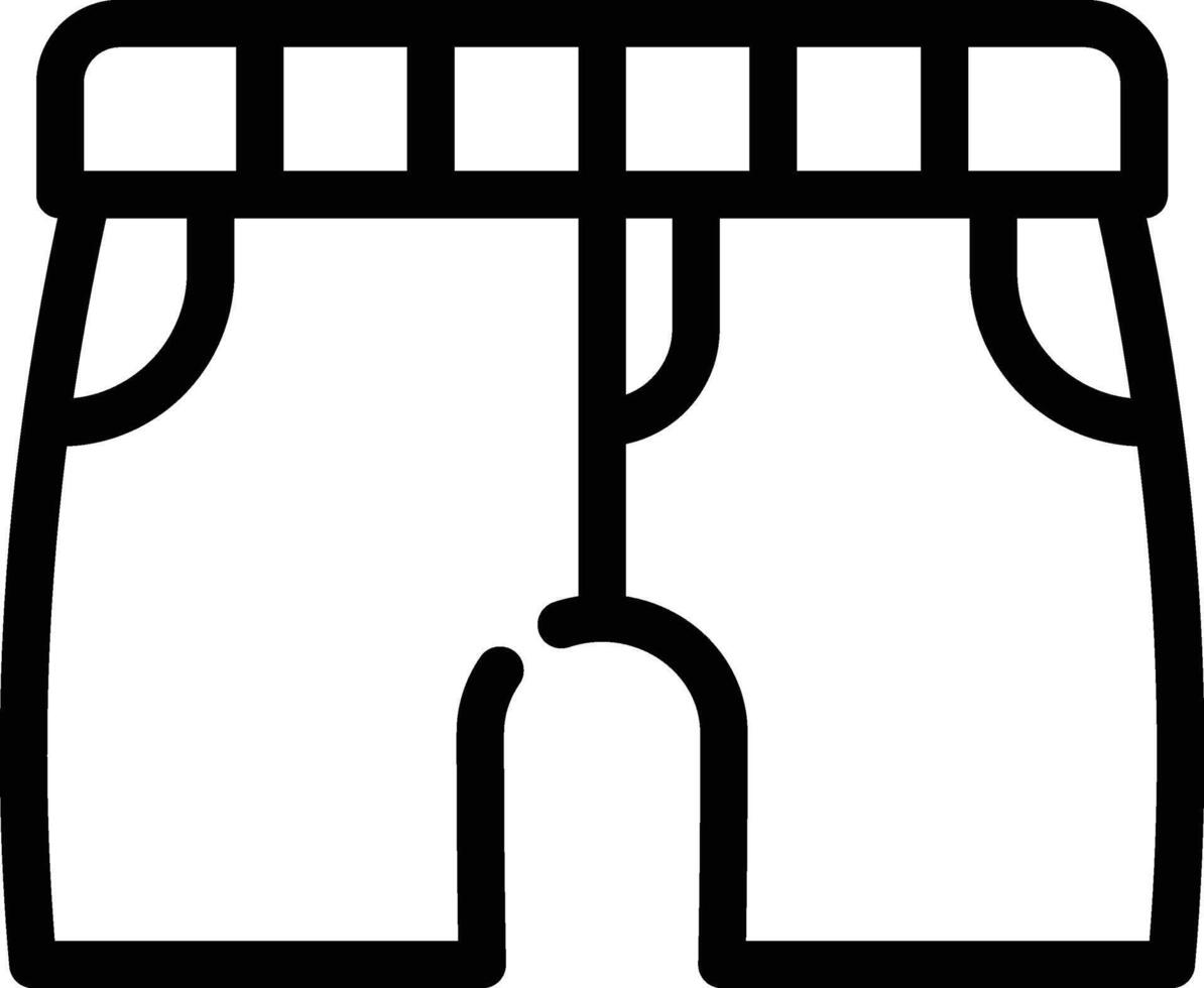 Short Pants icon outline vector