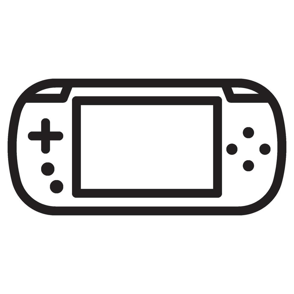 Game Device Line Icon vector