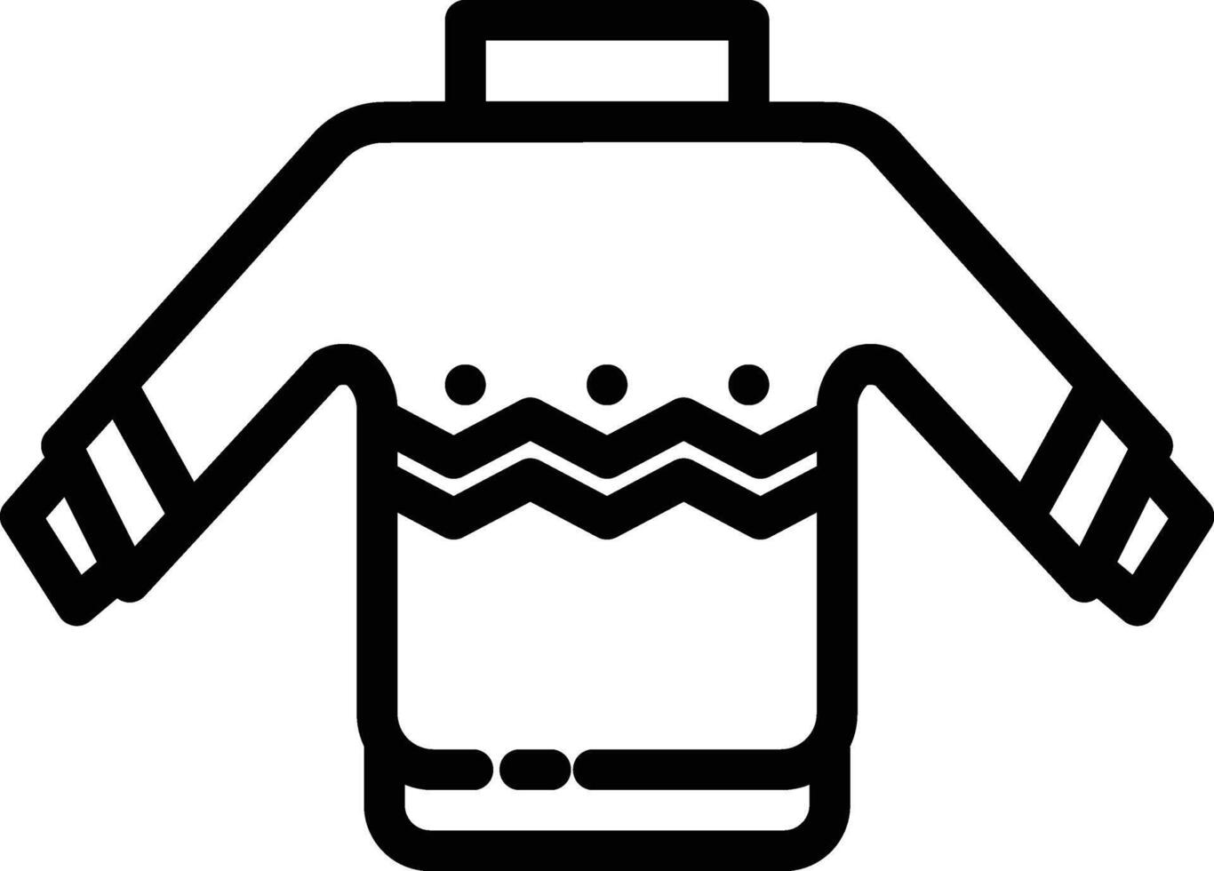 Sweater christmas for outline vector
