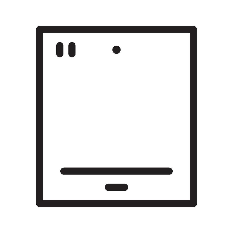 Tablet Line Icon vector