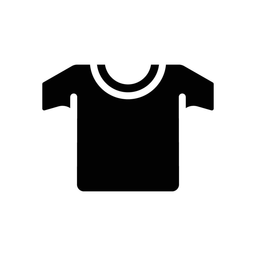 T shirt icon solid vector