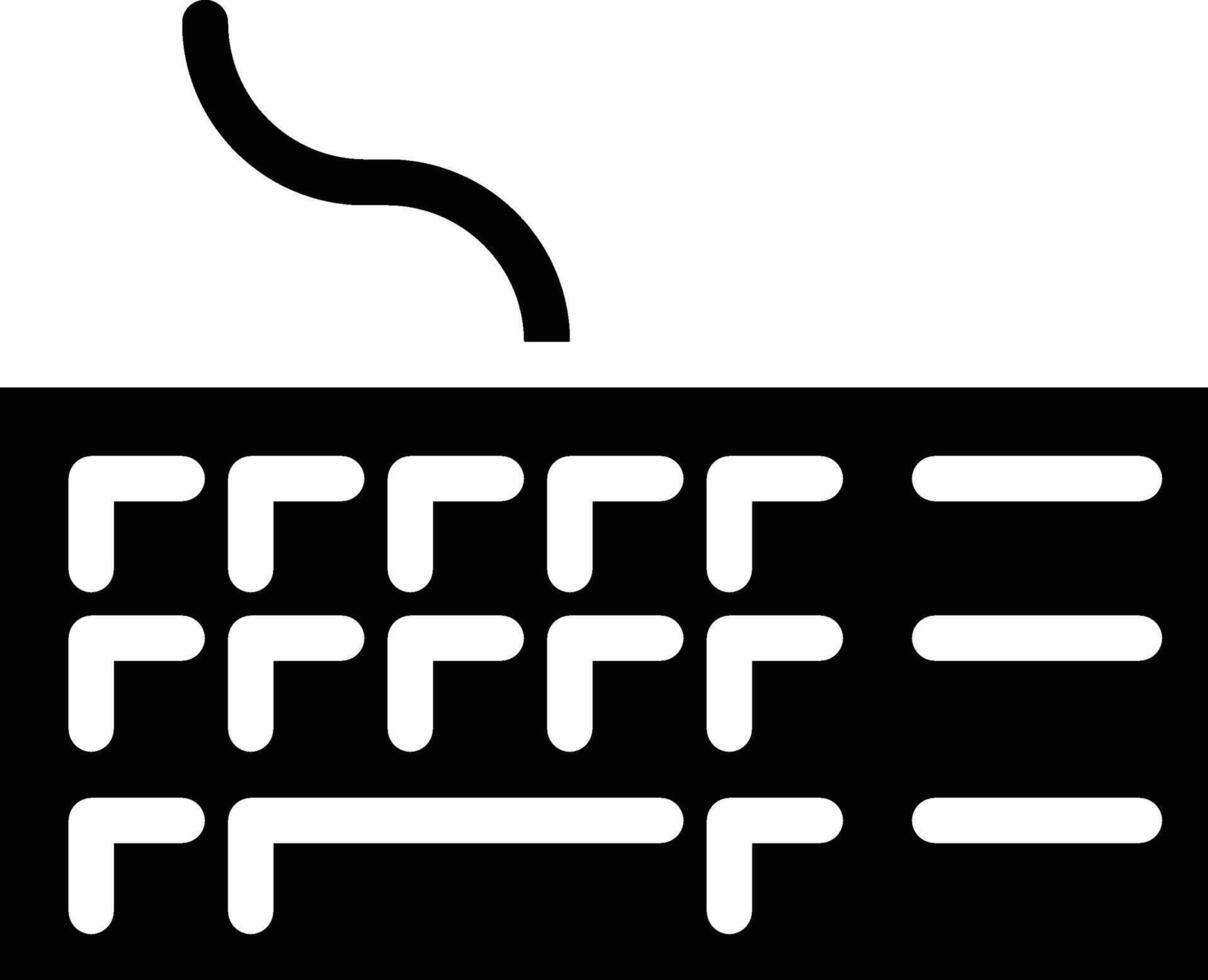 keyboard solid icon vector