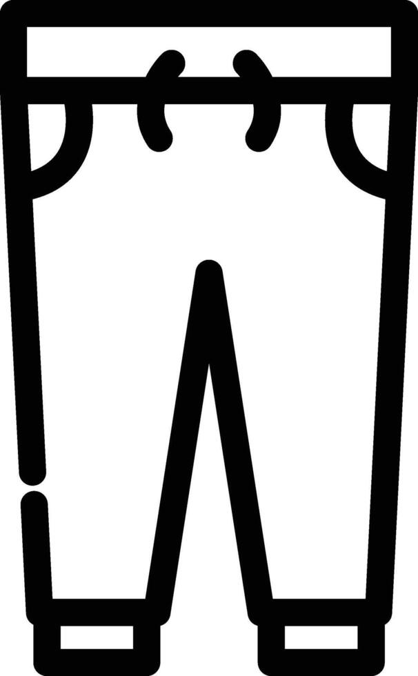 Sweatpants fitness ideal outline vector