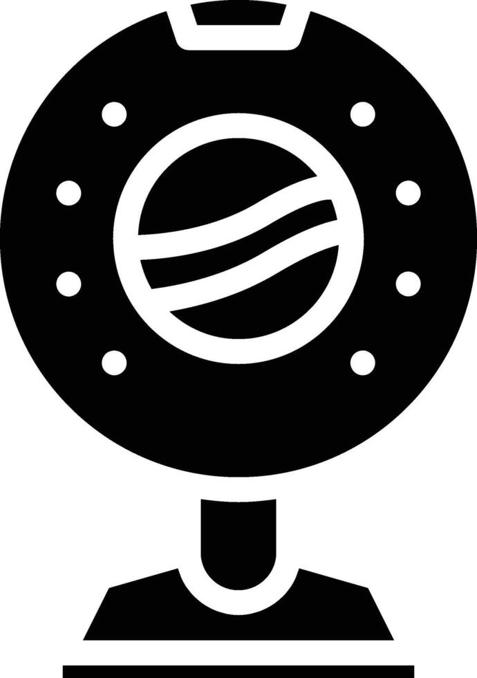 table fan solid icon vector