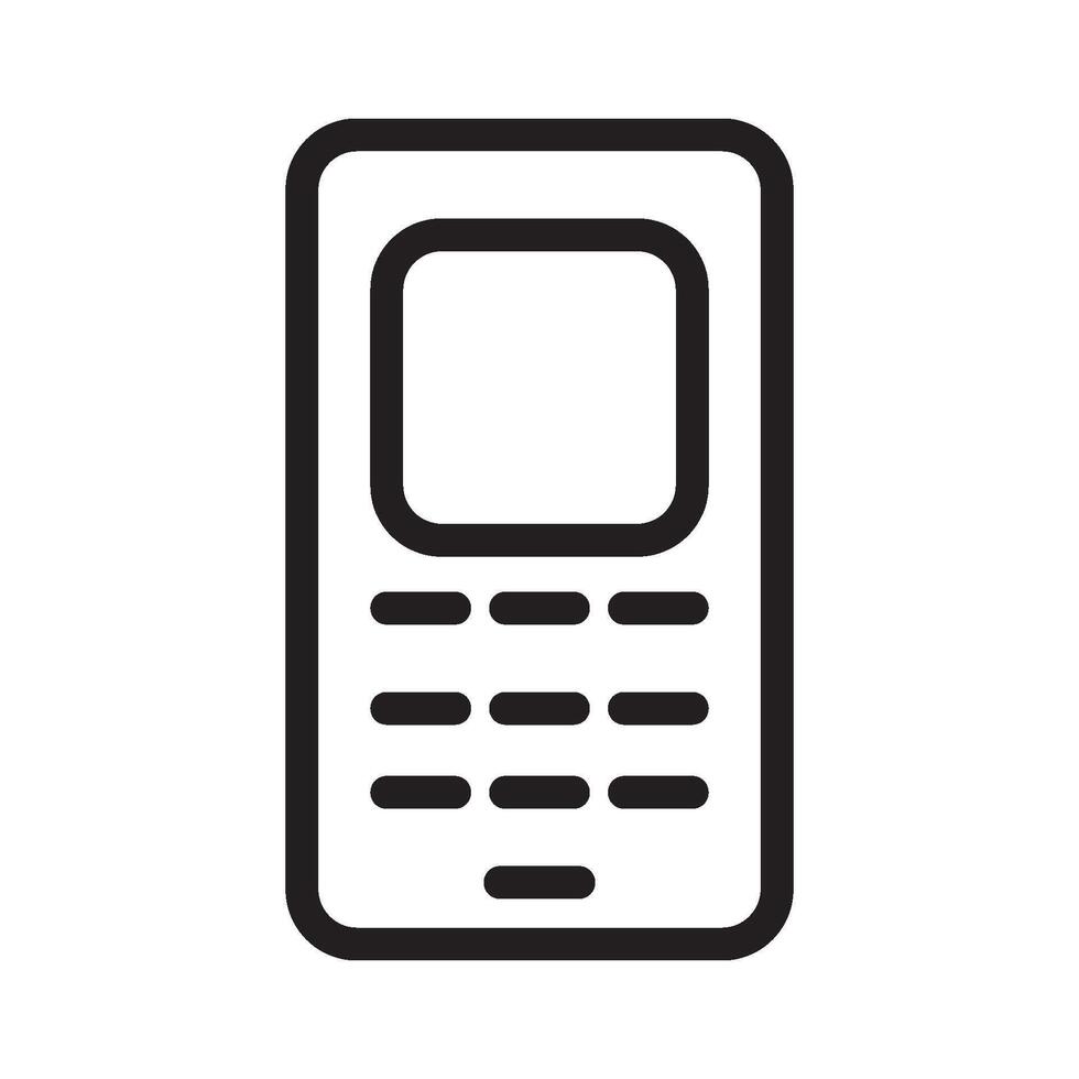 Handphone Line Icon vector