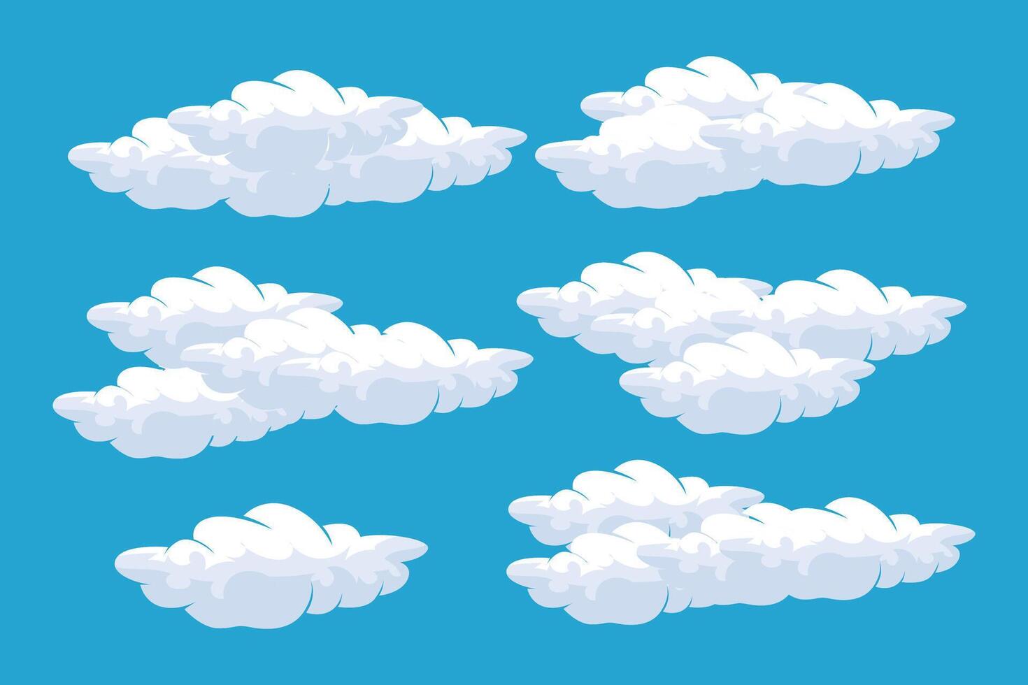wallpaper cloud simple minimalist illustration icon template natural scenery bright blue sky vector