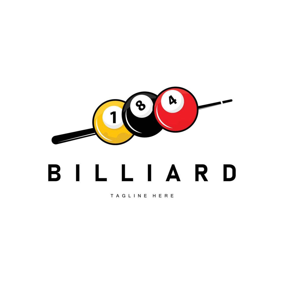 Billiard club logo design game vector