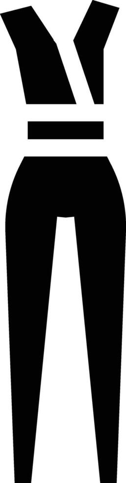 pantsuit icon black vector