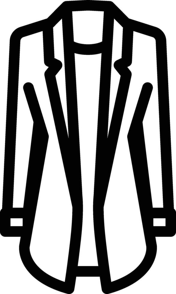blazer icon outline vector