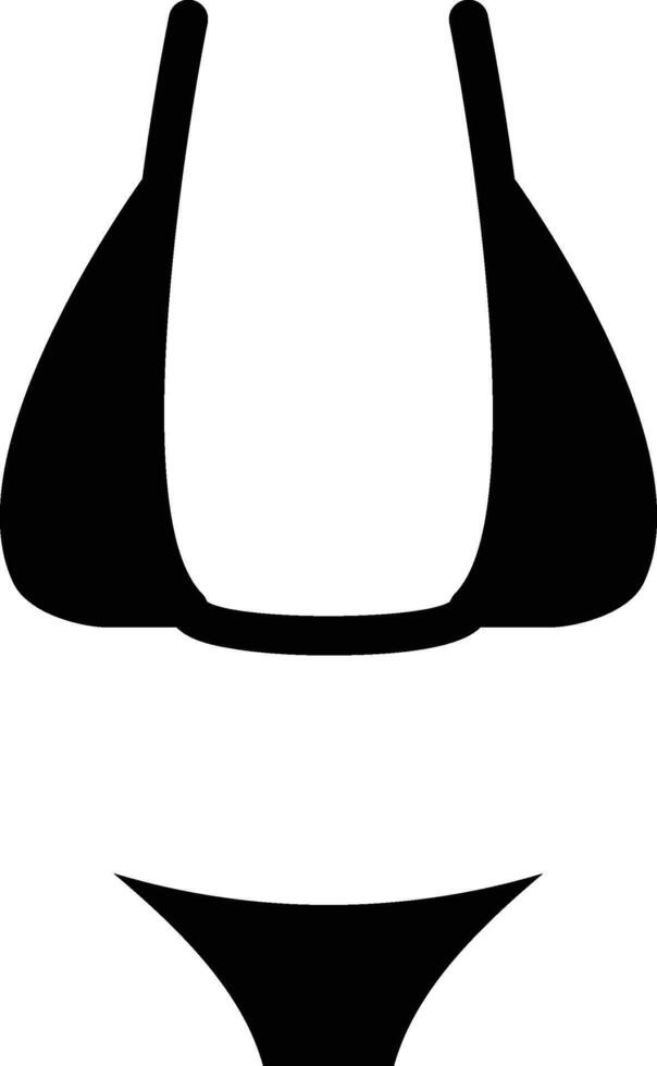 bikini icon black vector