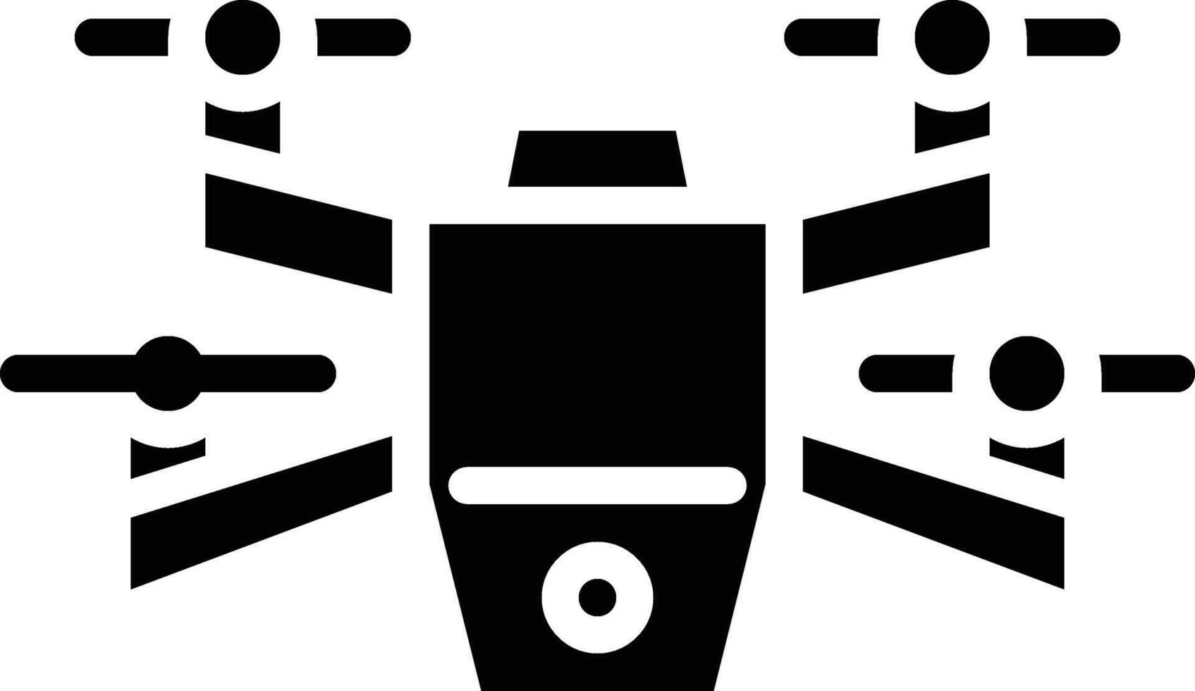 drone solid icon vector