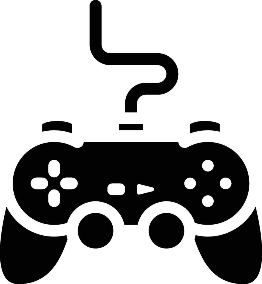 joystick solid icon vector