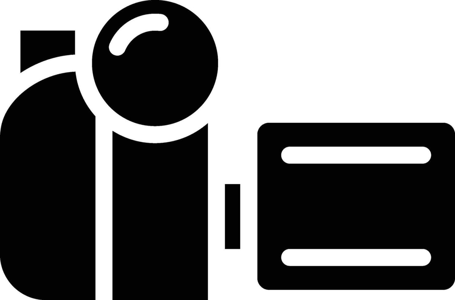 handy camera solid icon vector