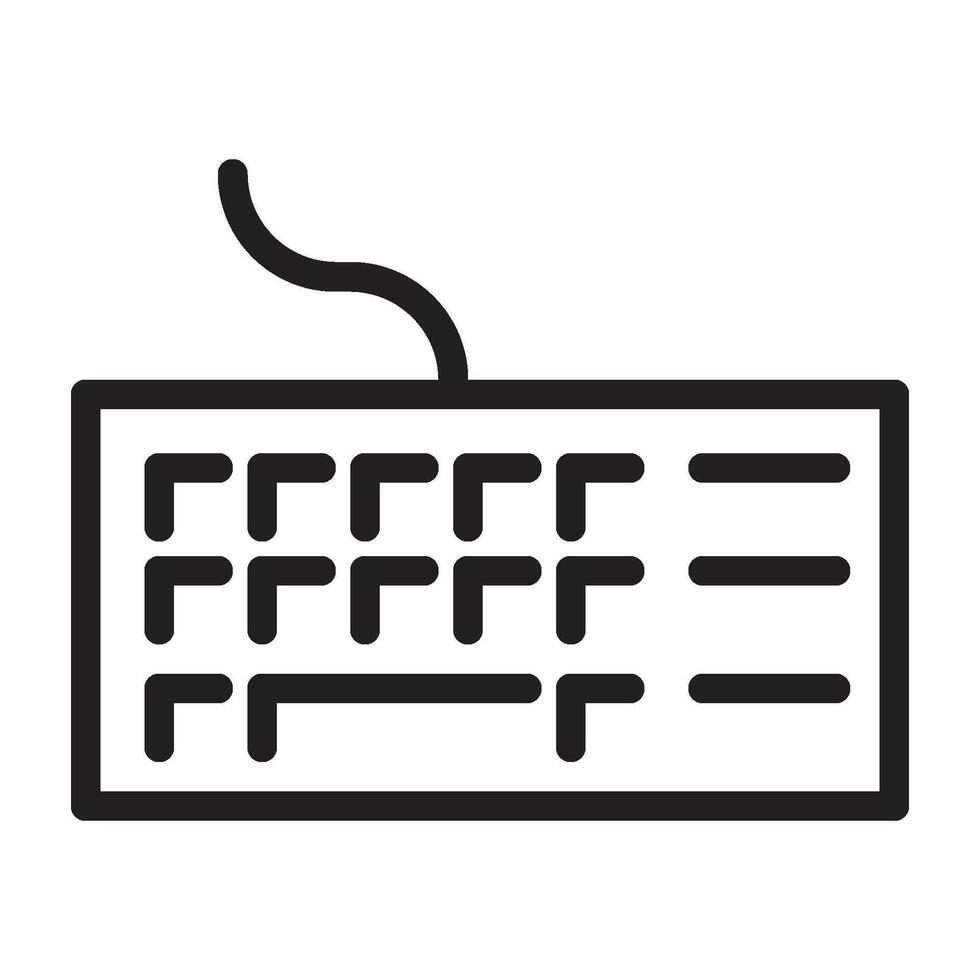 Keyboard Line Icon vector