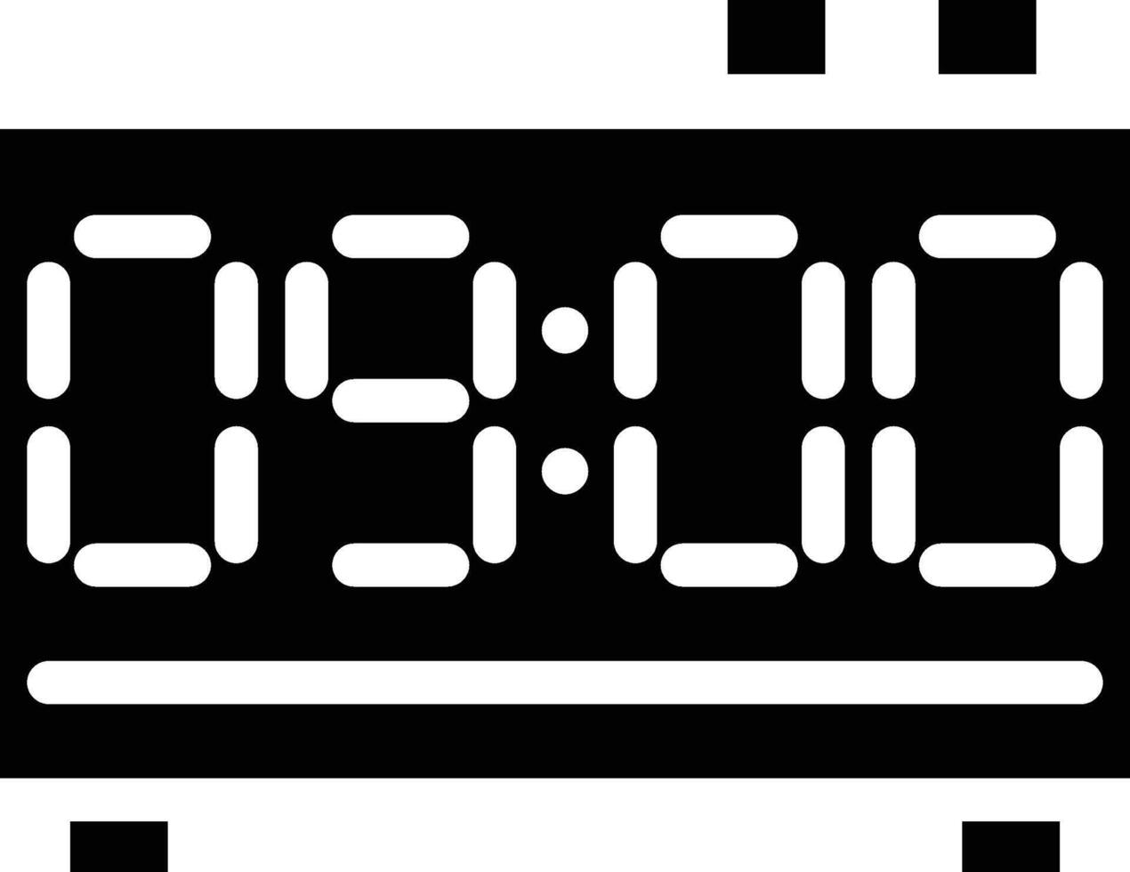 clock solid icon vector