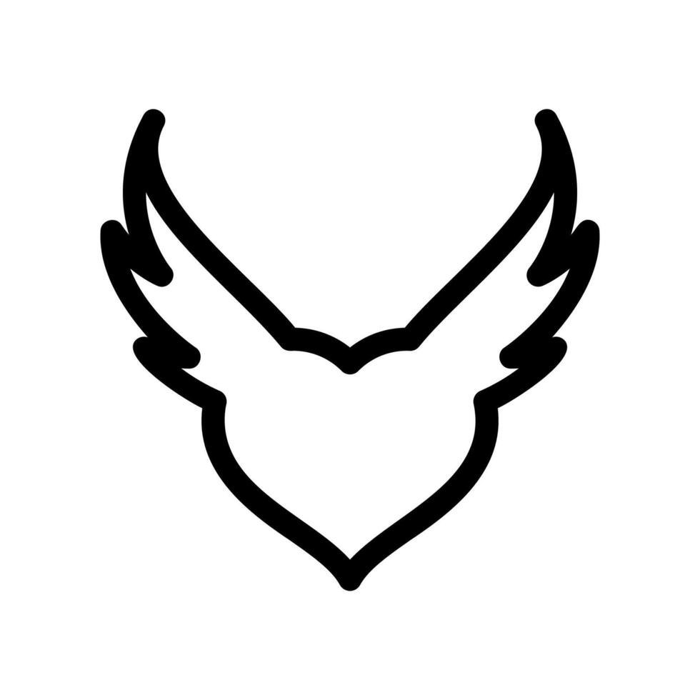 Winged Heart Icon Symbolizing Freedom in Love or a Soaring Spirit of Affection vector
