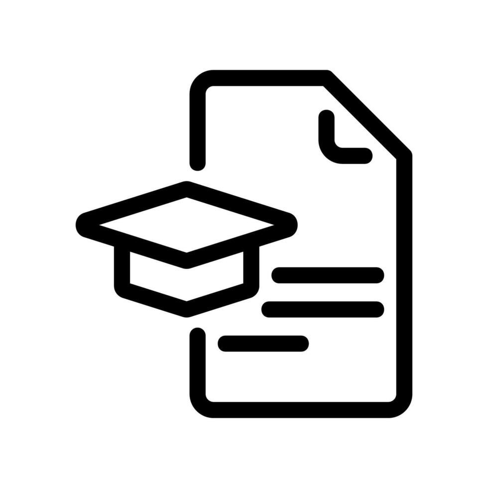Academic Achievement Symbolized by Diploma and Cap vector