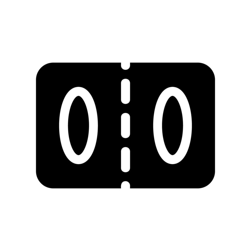Minimalist Line Art Icon of Two Pills in Blister Pack vector