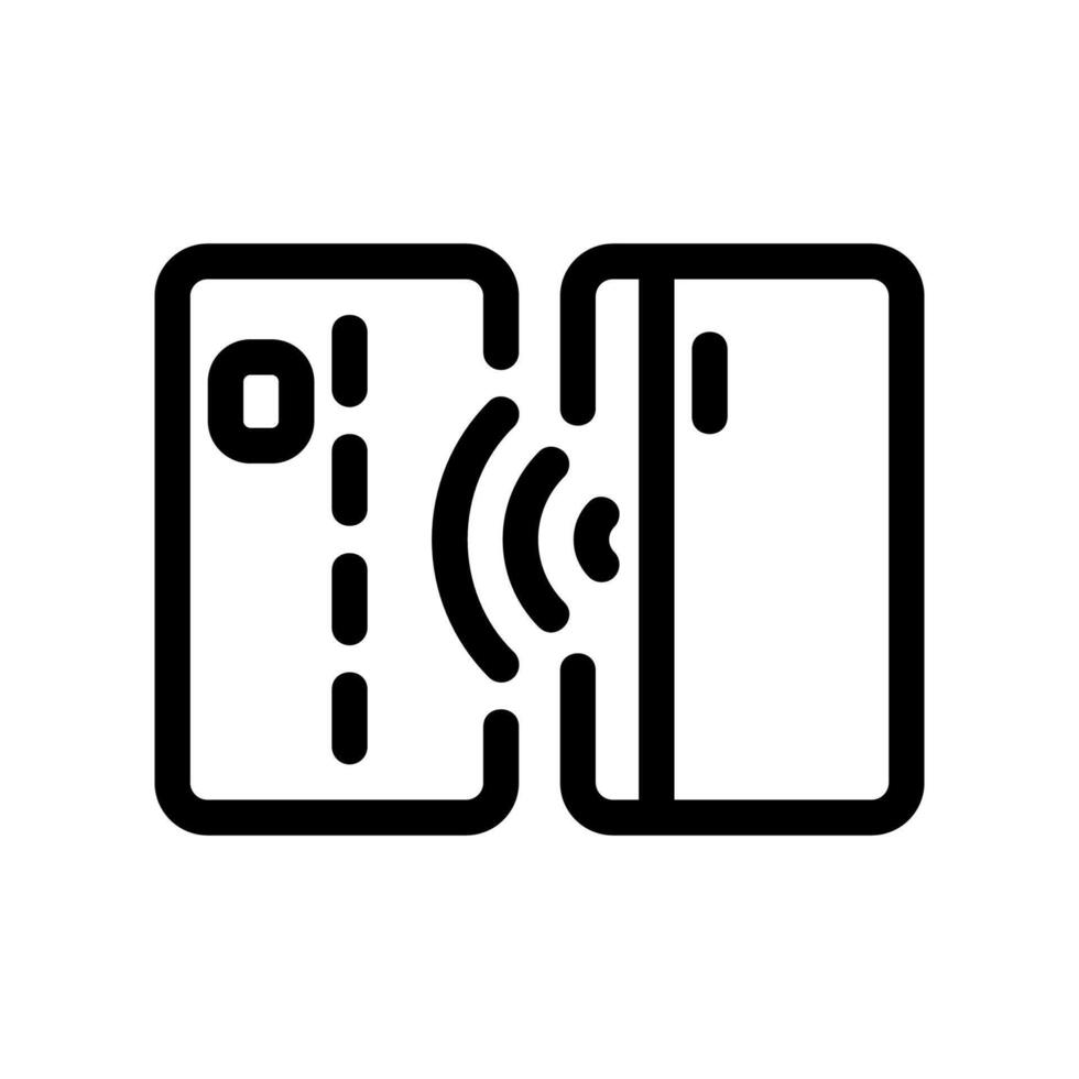 Pair of Credit Cards with Contactless Payment Signal Indicated vector