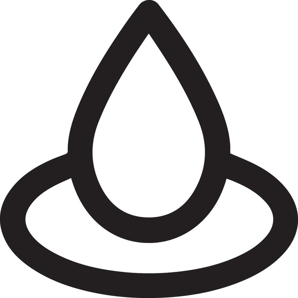 drop oil black and white icon vector