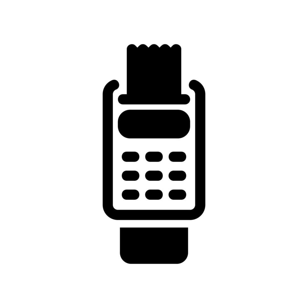 Point of Sale Terminal Icon for Retail Payment Processing vector
