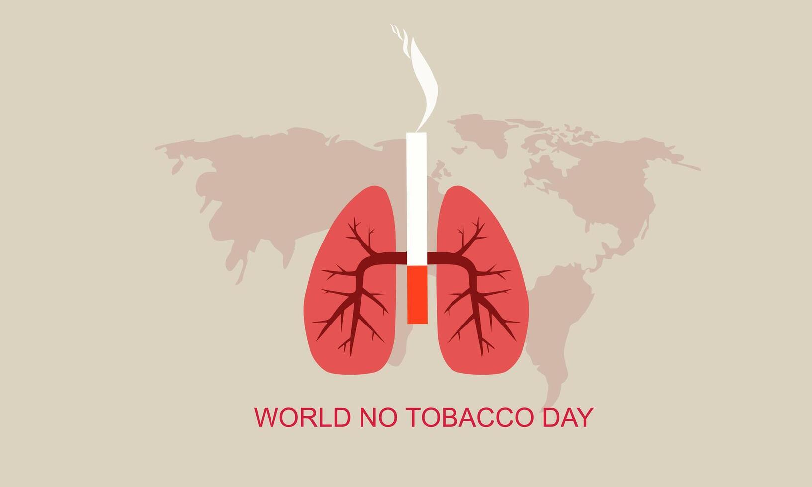 World No Tobacco Day Creative Design vector