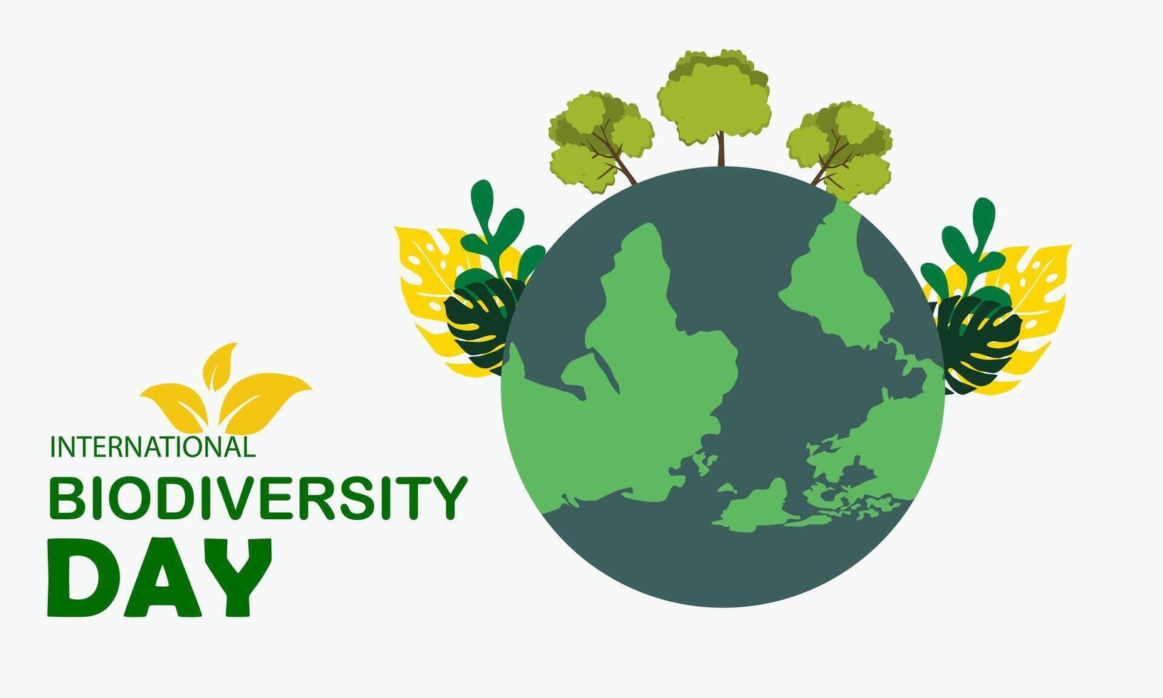 International Day for Biological Diversity White Background vector