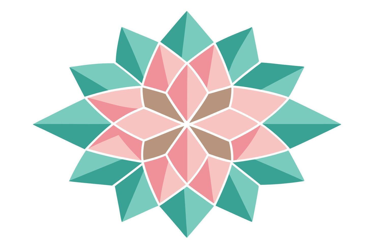 A starburst Design in Pastel Tones vector