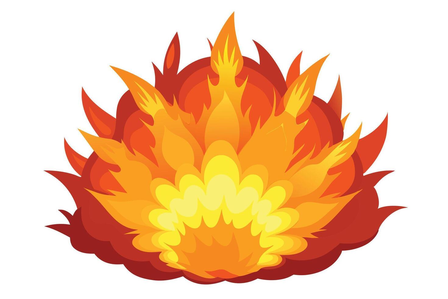 Cartoon Explosion Graphic for Gaming or Design vector