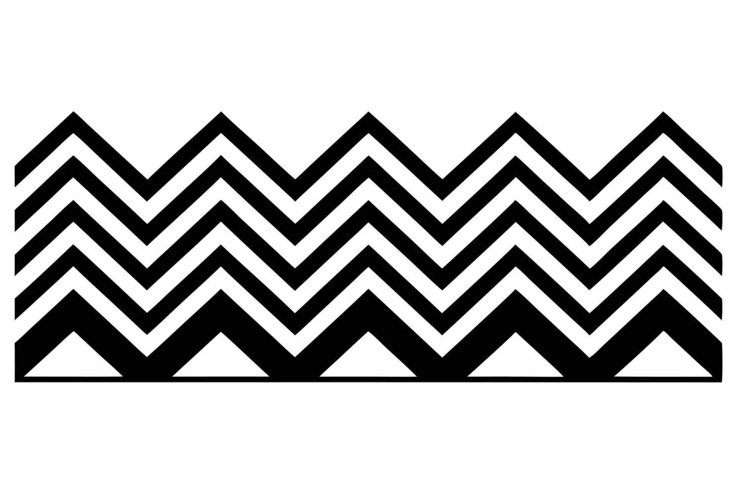 A black and white chevron pattern design vector
