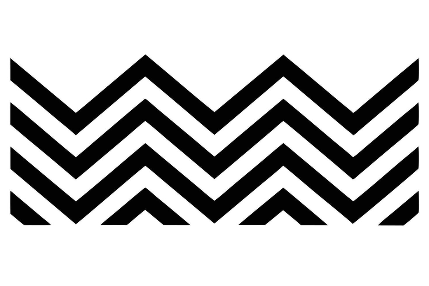 Abstract black and white chevron pattern design vector