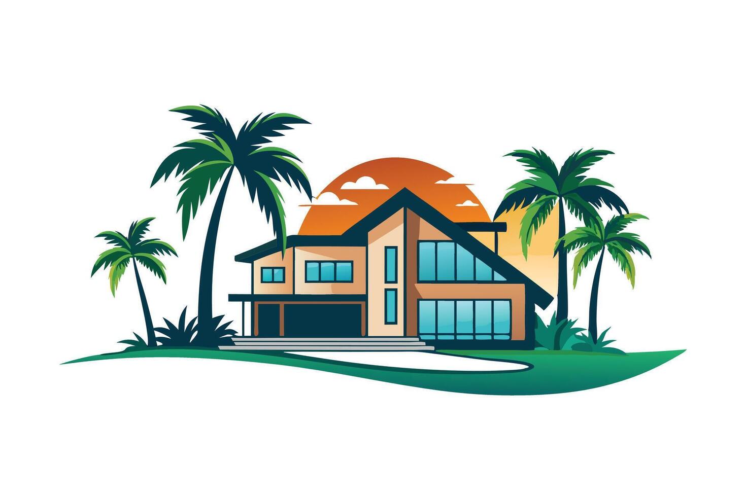 Dream Home Logo Design vector