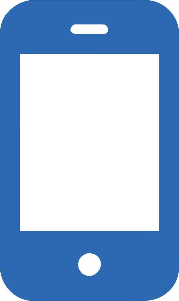 Simple Illustration of a Smartphone with a Headset Icon vector