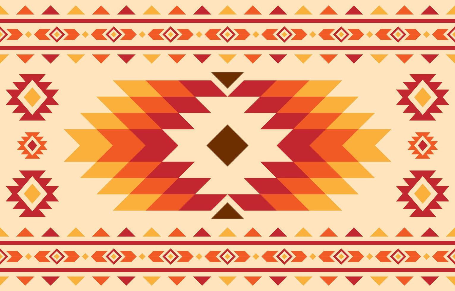 Native american pattern. Embroidery and Indigenous background concept. Design for ethnic, fabric, abstract, red, yellow, orange. vector