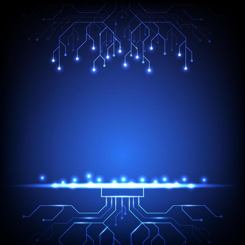 Digital circuit board background. Featuring futuristic technology concept. Design for motherboard cyberpunk electronic. vector