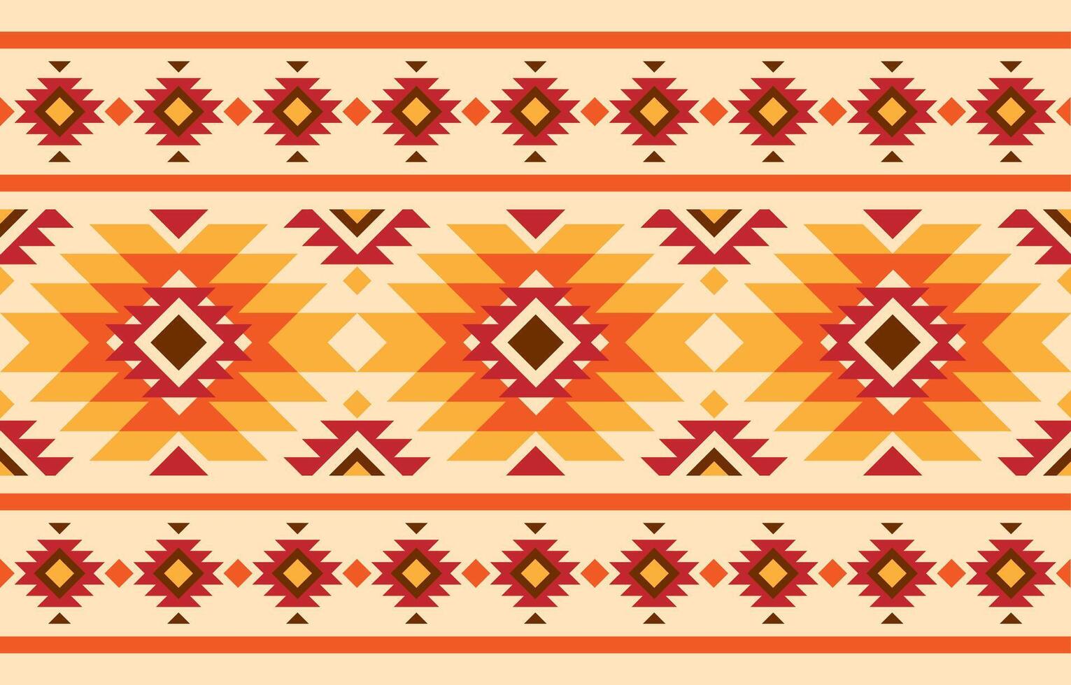 Native american pattern. Embroidery african Indigenous background concept. Design for ethnic, fabric, abstract, red, yellow, orange. vector