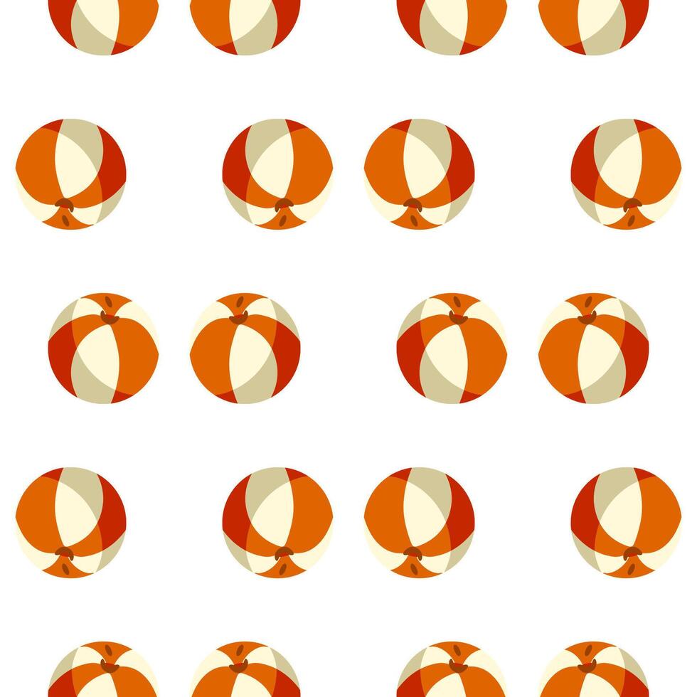 Beach Balls Repeat Pattern vector