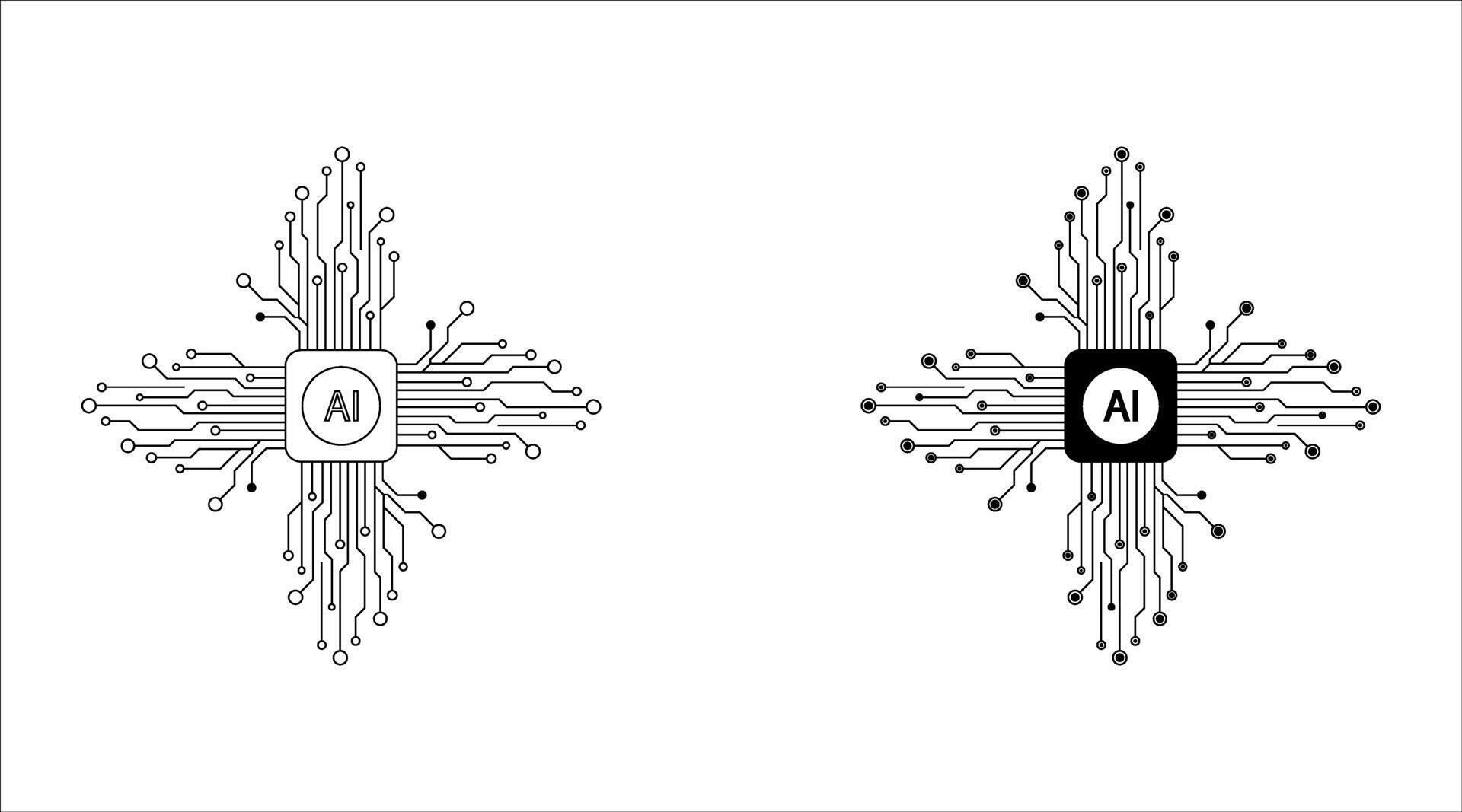 artificial intelligence processor chip 65686323 Vector Art at Vecteezy