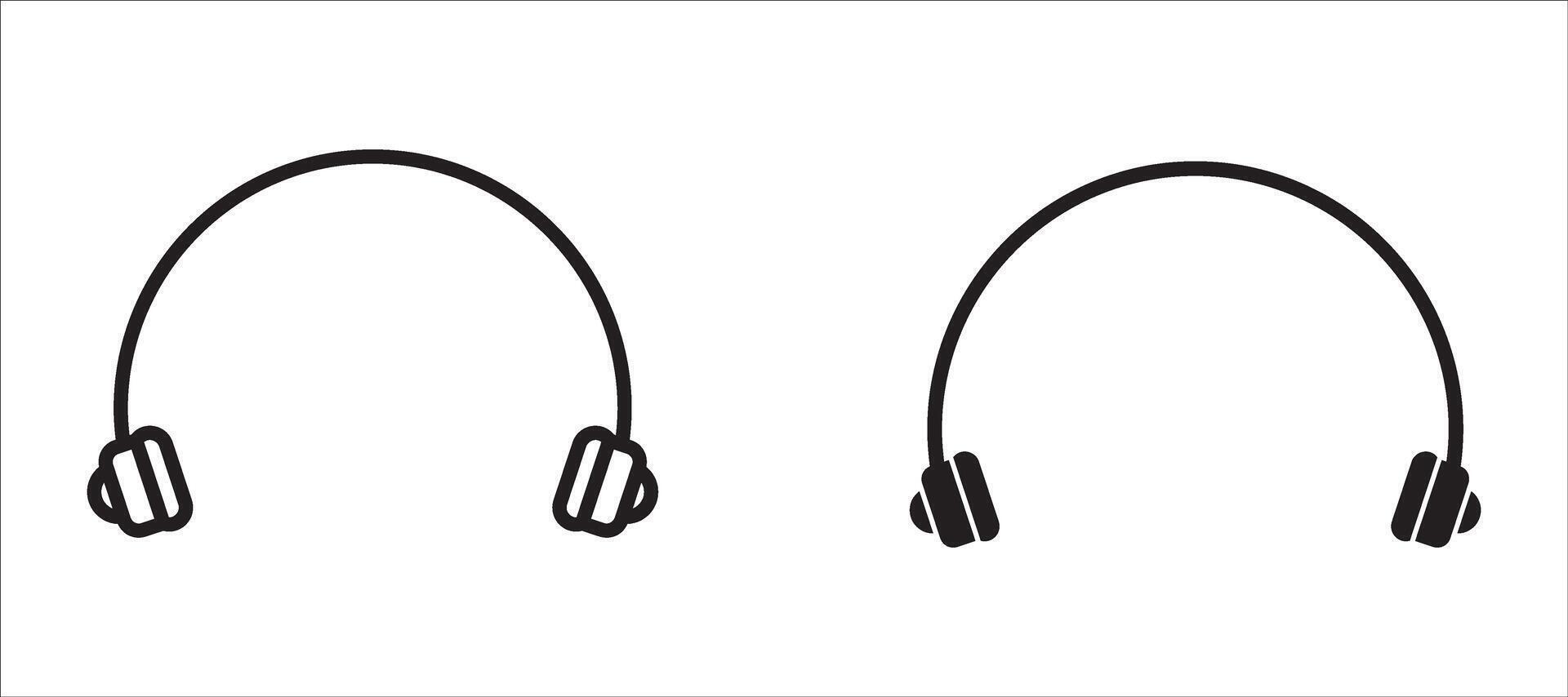 Headphone Icon. Clean and Scalable Design for Apps and Branding. For your website, logo, app, UI design. Illustration, isolated on white background. vector