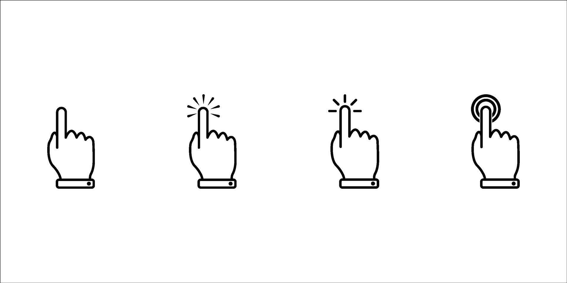 Click icon, or Cursor pixel syle.Pixel Click icon. Mouse click cursor icon. vector