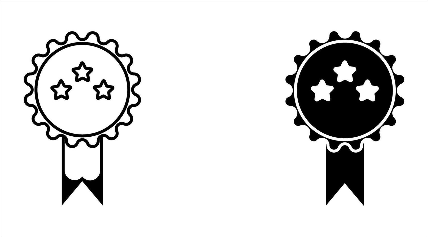 badge medal award icon eps vector