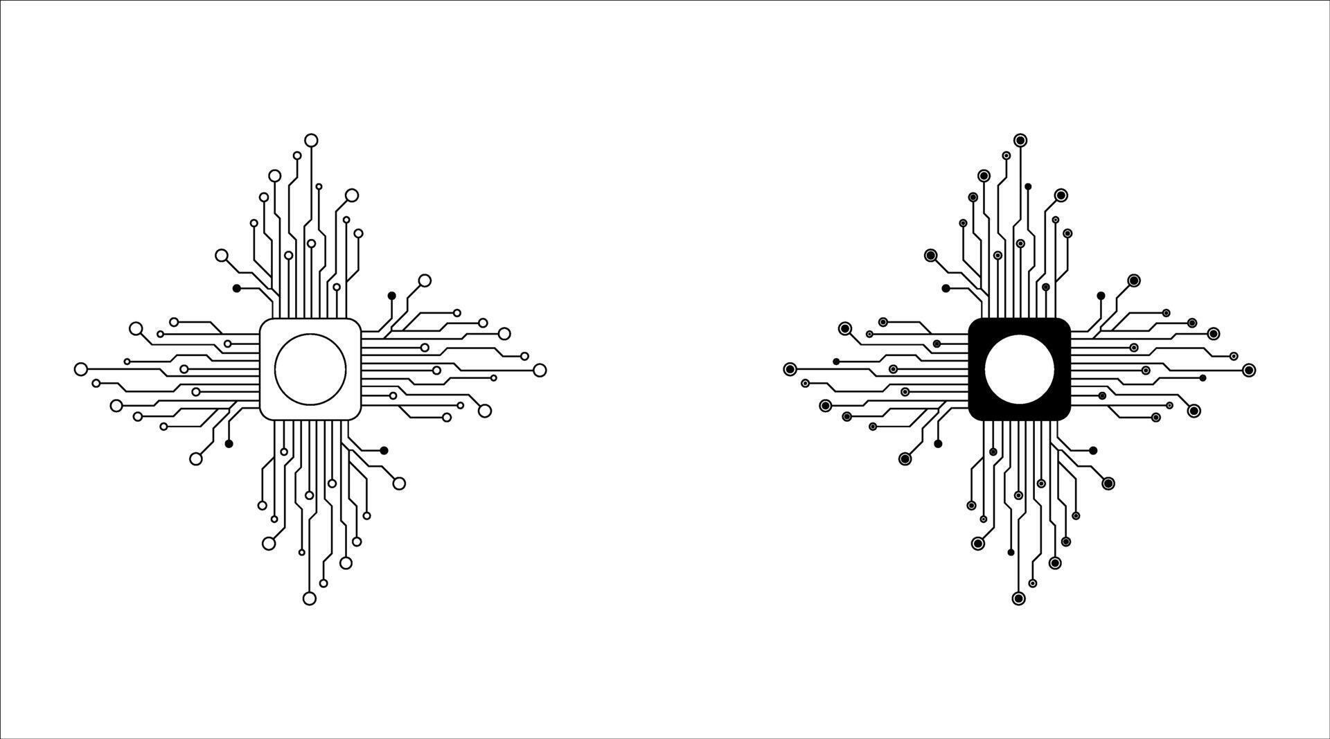 artificial intelligence processor network 65686522 Vector Art at Vecteezy