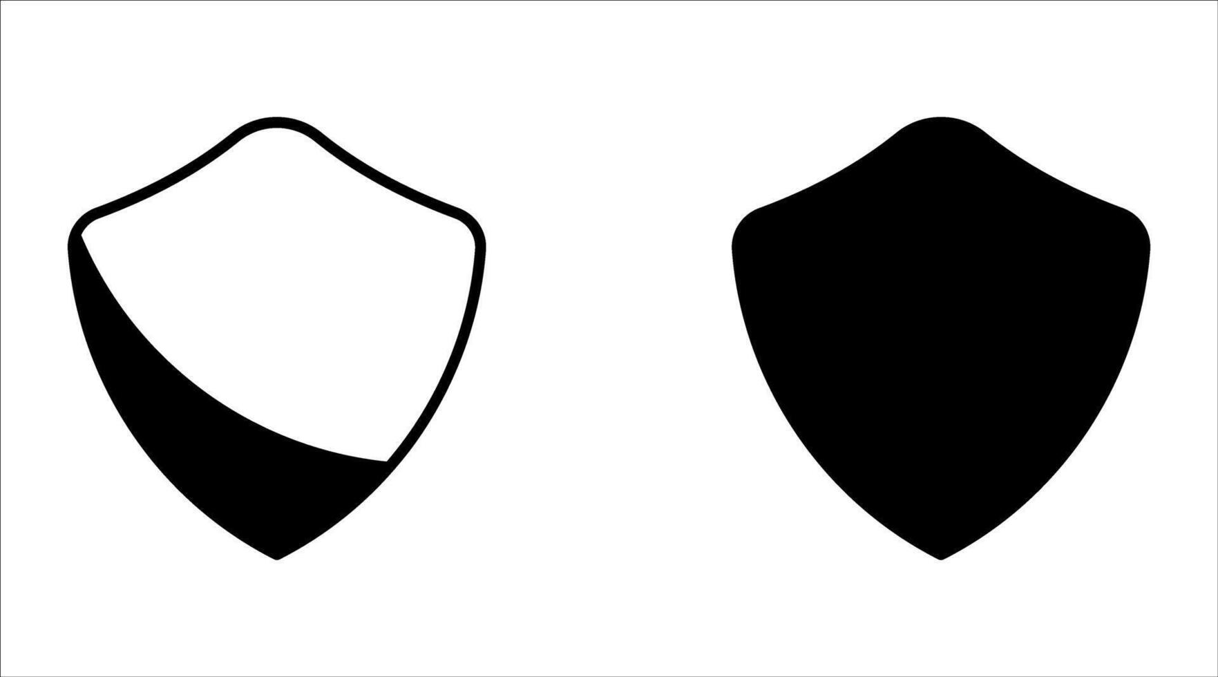 Shield icon. Protect shield security line icons. Badge quality symbol, sign, logo or emblem. vector
