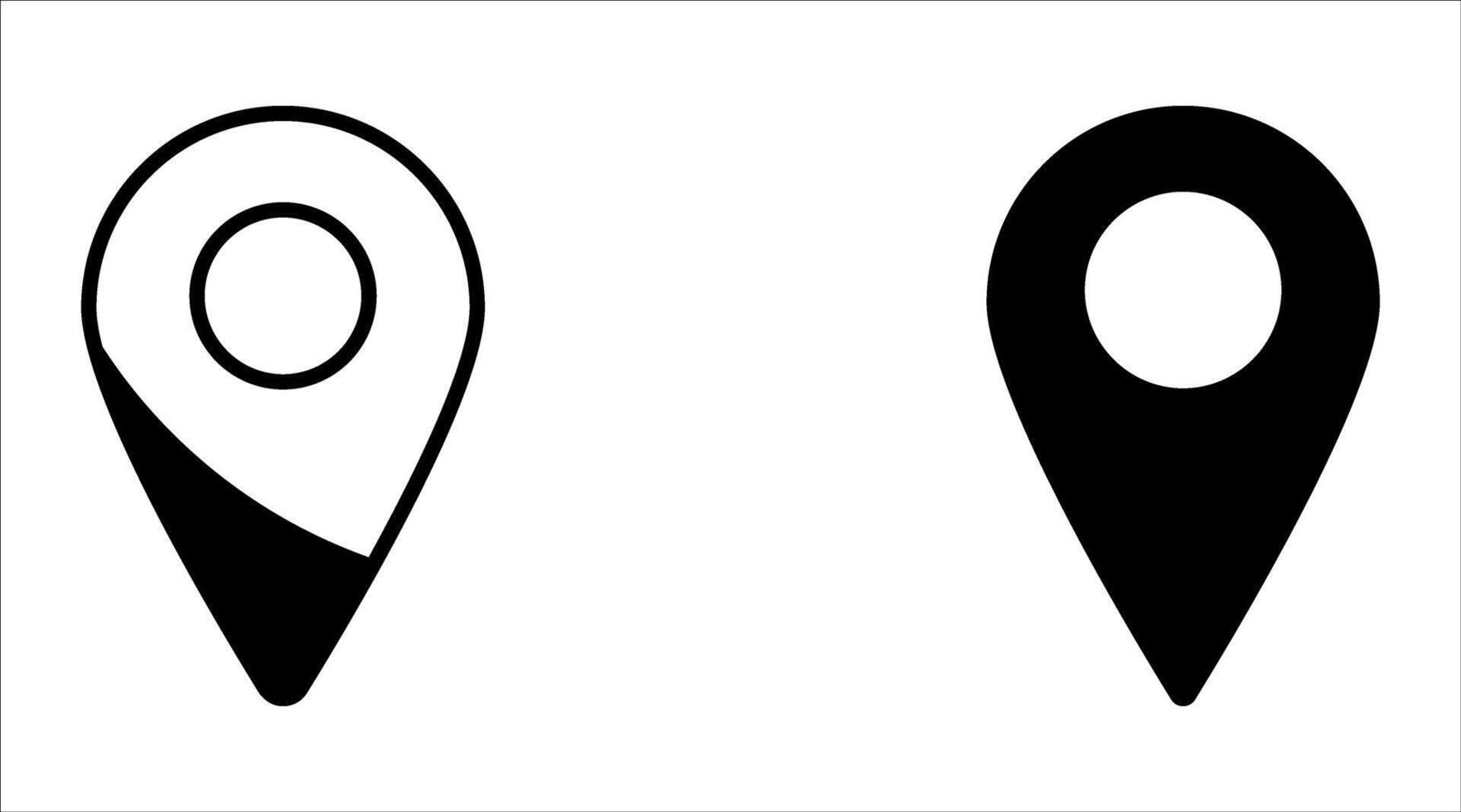 Location or map pin icon set symbol. illustration vector