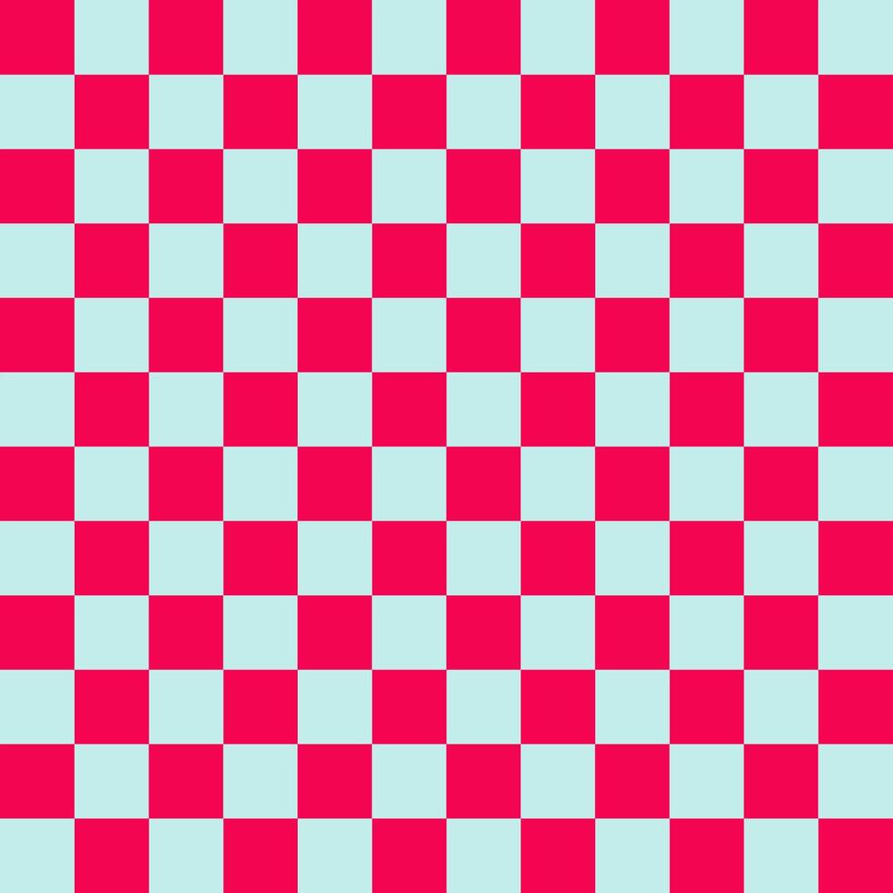 Vibrant checkered pattern background featuring alternating squares of red and light blue color, adding a playful touch vector