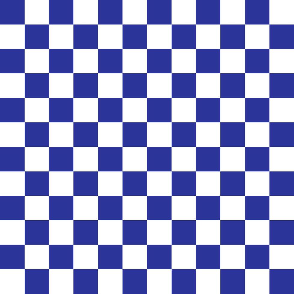 Classic Blue and White Checkerboard Pattern - Timeless Design Element vector