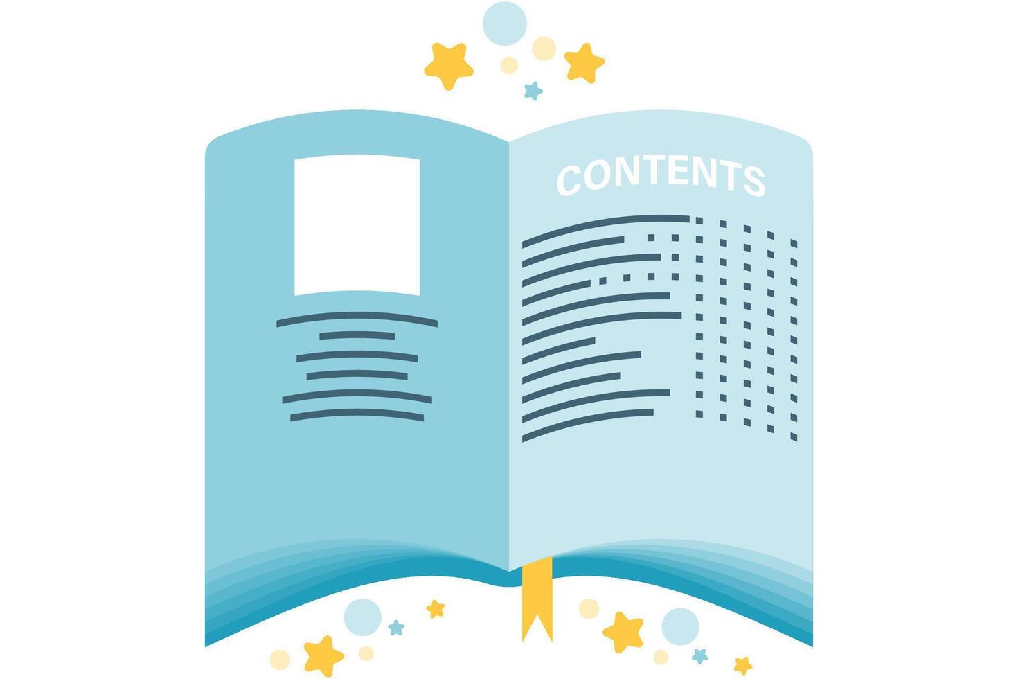 study guide, school illustrations and school documents vector
