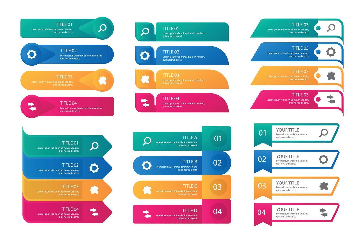 The Presentation business infographic template vector