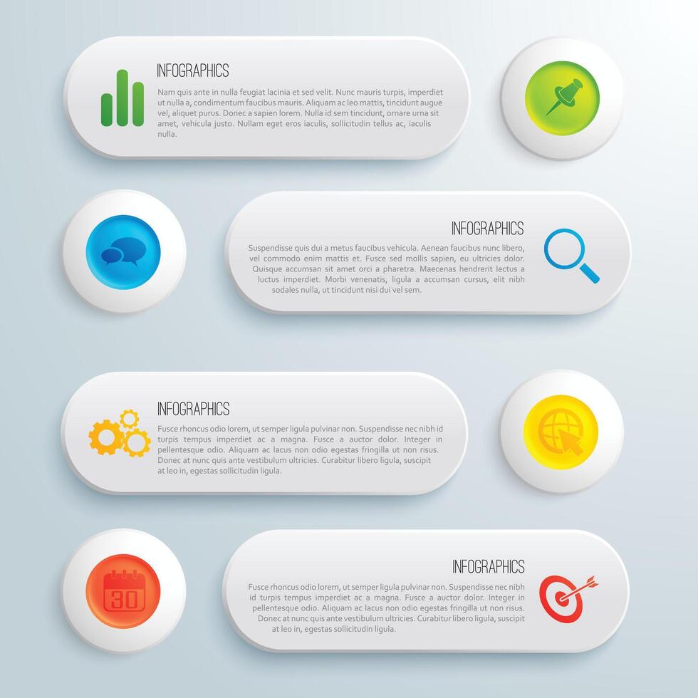 A Presentation business infographic template vector