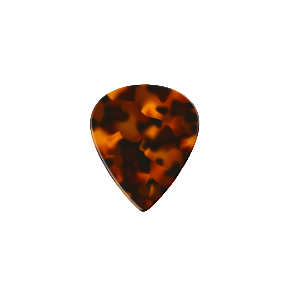 Tortoiseshell Guitar Pick music png